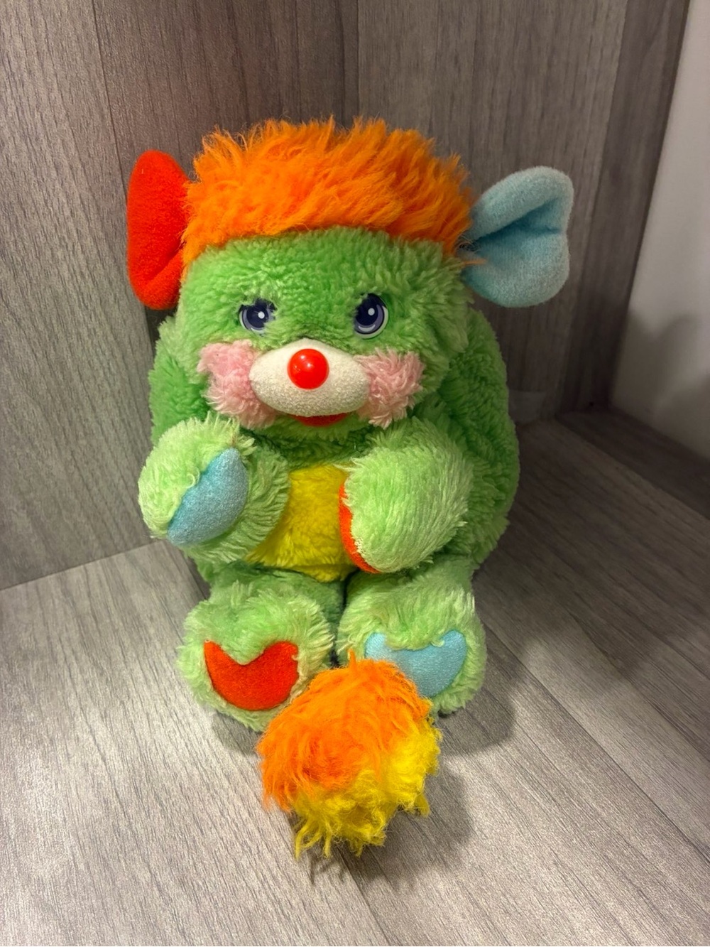 Vintage Popples Plush Putter 1980’s Mattel Toy Stuffed Animal Green Read
